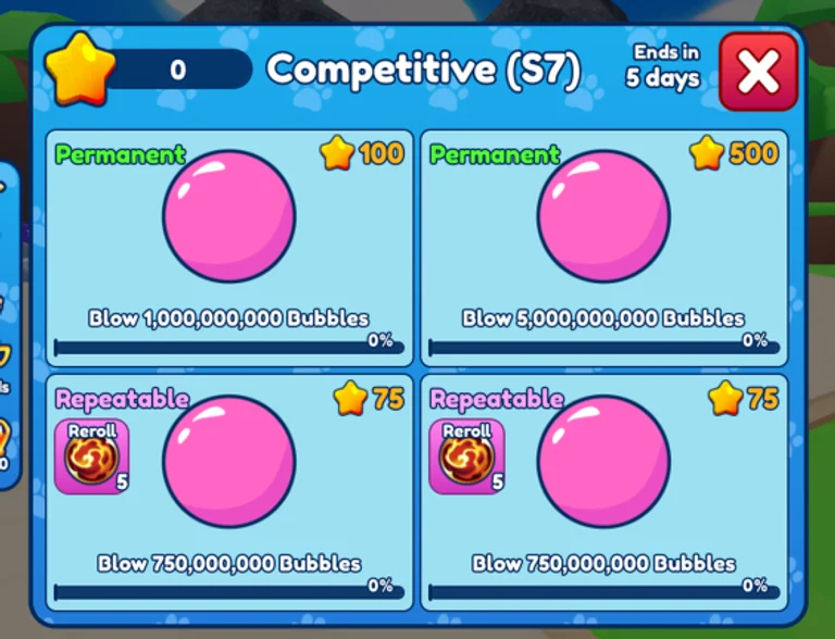 The Bubble Competition
