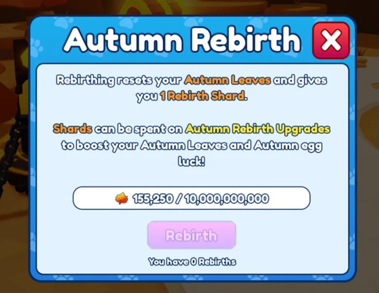 Returning Feature: Rebirths