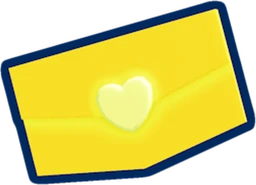 Gold Valentine's Letter