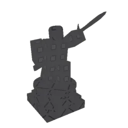 Cobblestone Hero Statue