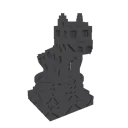 Cobblestone Wolf Statue