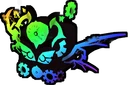 Rainbow Clockwork Wyvern